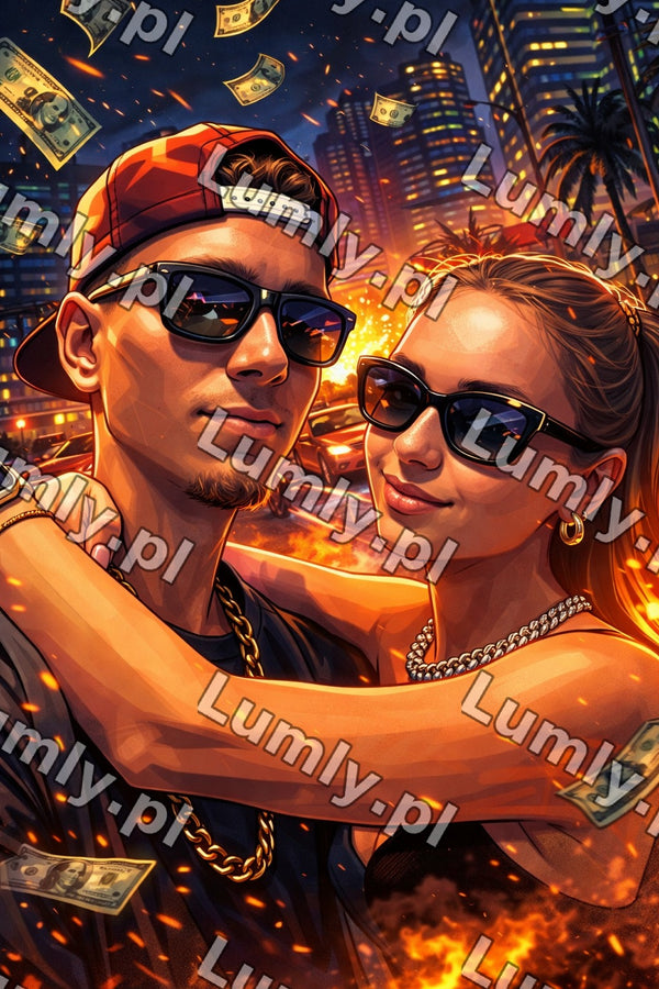 Wydruk na szkle na podstawce LED - Rozmiar 20×30 cm
