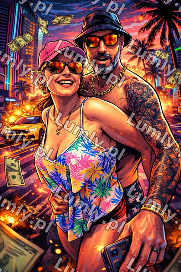 Plakat w czarnej ramce za szkłem - Rozmiar 60×90 cm