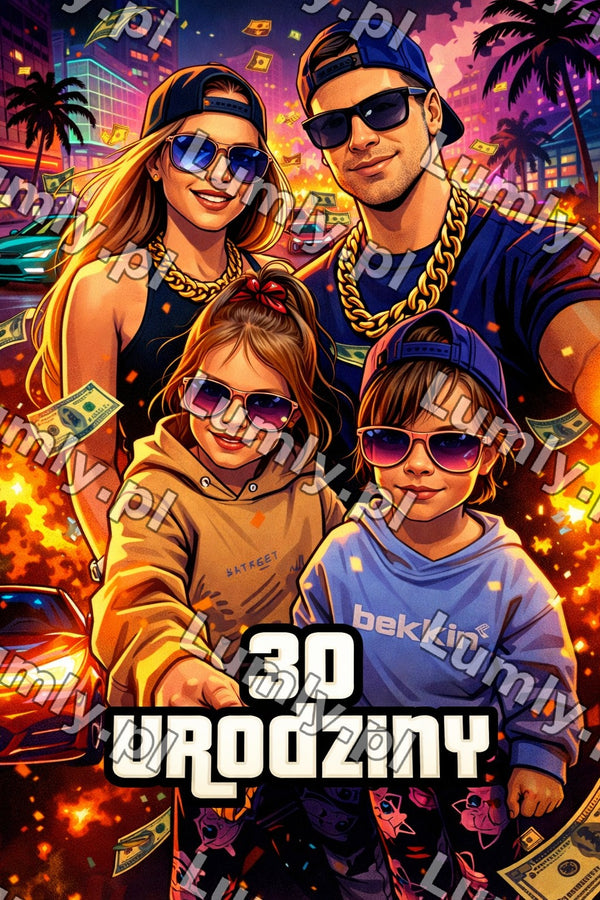 Plakat w czarnej ramce za szkłem - Rozmiar 60×90 cm