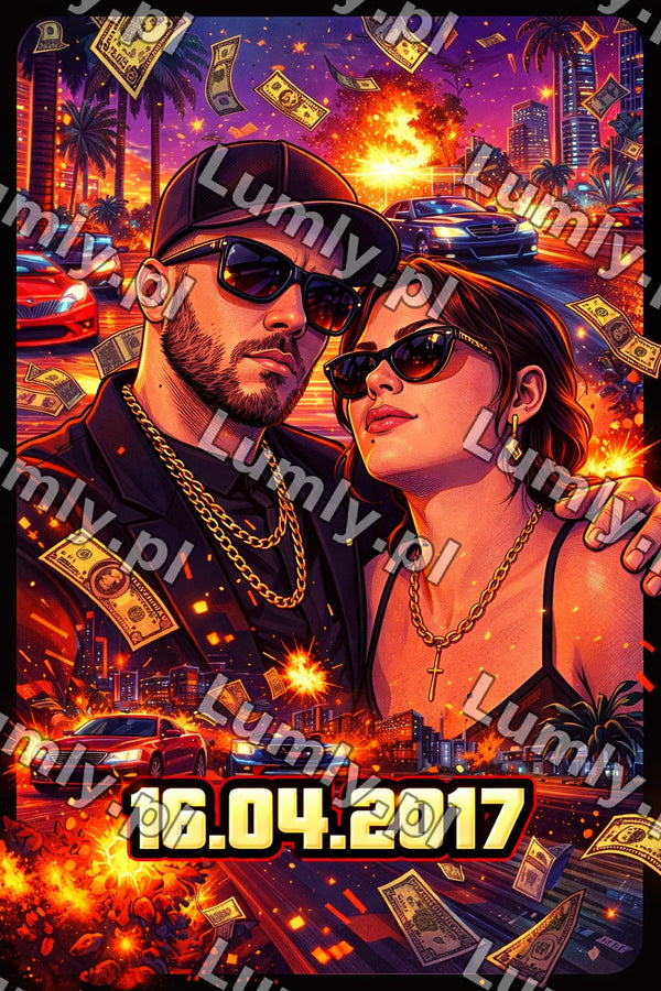 Wydruk na szkle na podstawce LED - Rozmiar 20×30 cm