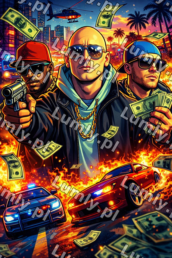 Plakat w drewnianej ramce za szkłem - Rozmiar 60×90 cm
