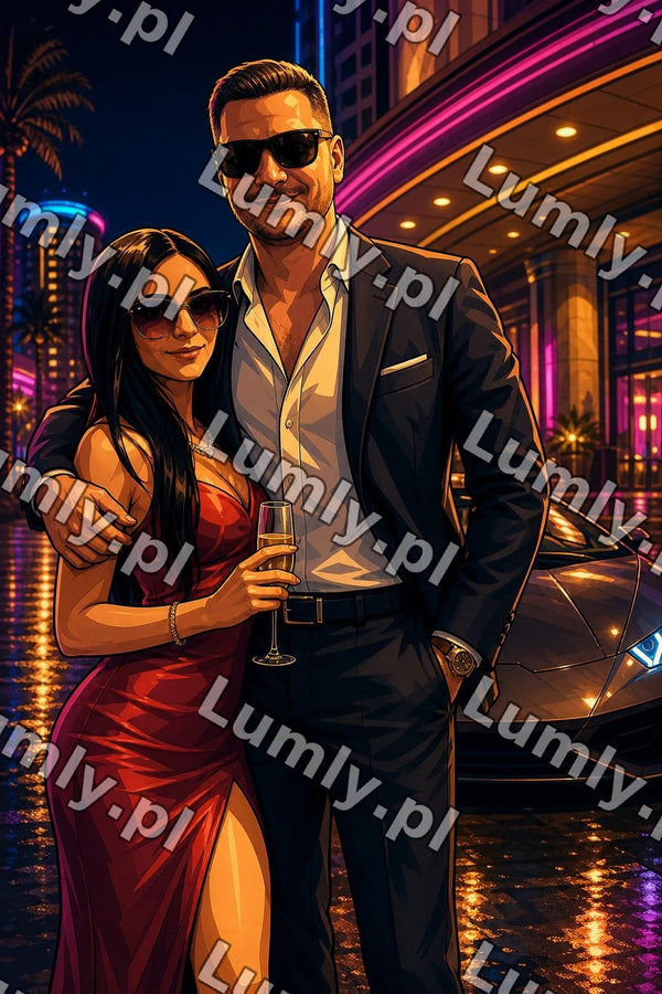 Plakat w czarnej ramce za szkłem - Rozmiar 20×30 cm