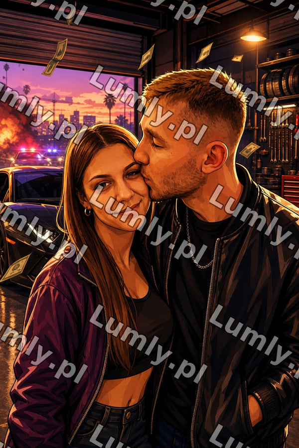 Wydruk na szkle na podstawce LED - Rozmiar 20×30 cm