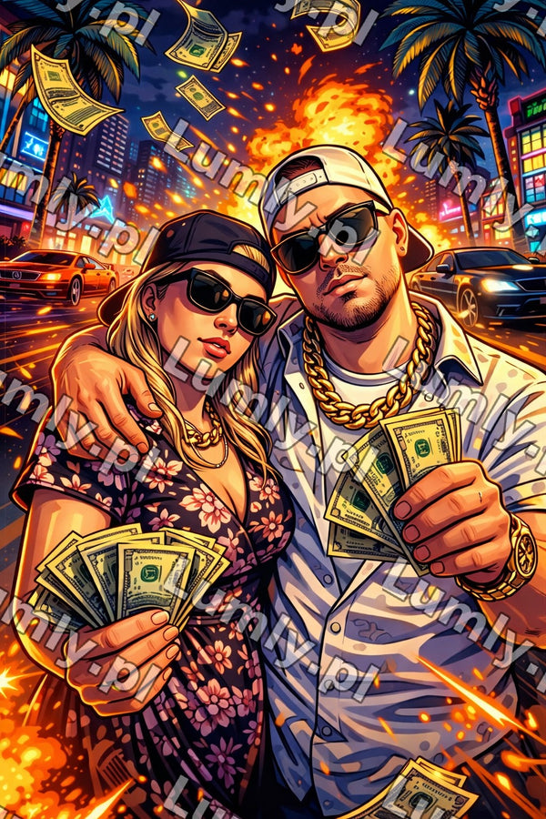 Plakat w czarnej ramce za szkłem - Rozmiar 40×60 cm