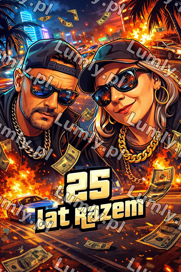 Plakat w czarnej ramce za szkłem - Rozmiar 40×60 cm