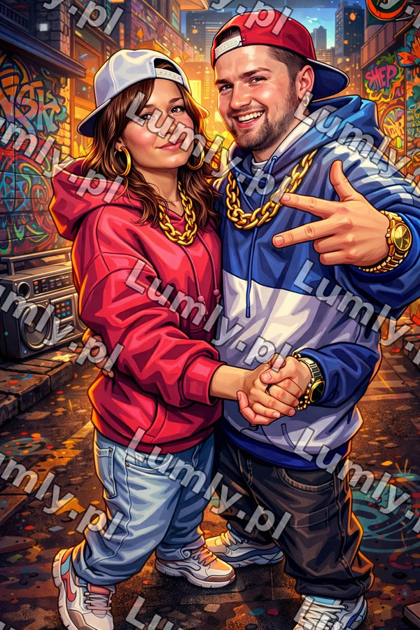 Wydruk na szkle na podstawce drewnianej - Rozmiar 20×30 cm