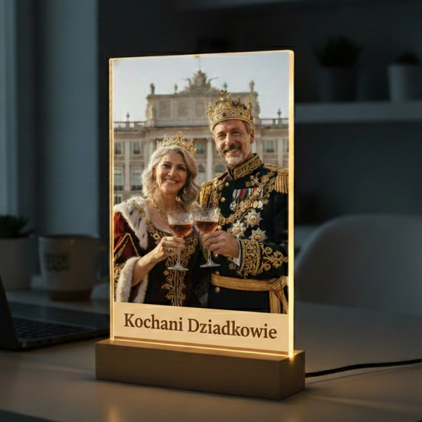 Królewski Para - nadruk na szkle akrylowym, obraz ze zdjęcia