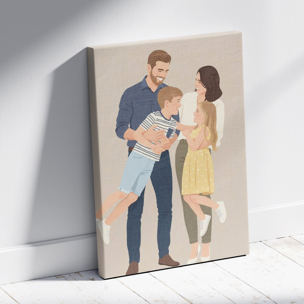 wyjątkowy minimalistyczny portret ze zdjęcia idealny na prezent dla bliskiej osoby