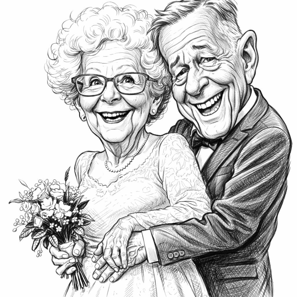 Obraz ze zdjęcia karykatura ołówkiem. Na zamówienie