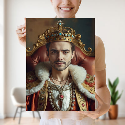 Król - personalizowany portret ze zdjecia