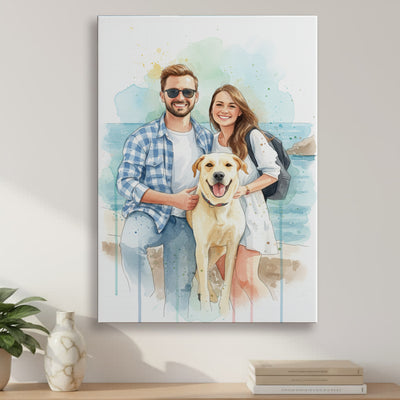 obraz akwarelowy ze zdjęcia personalizowany obraz na ścianę