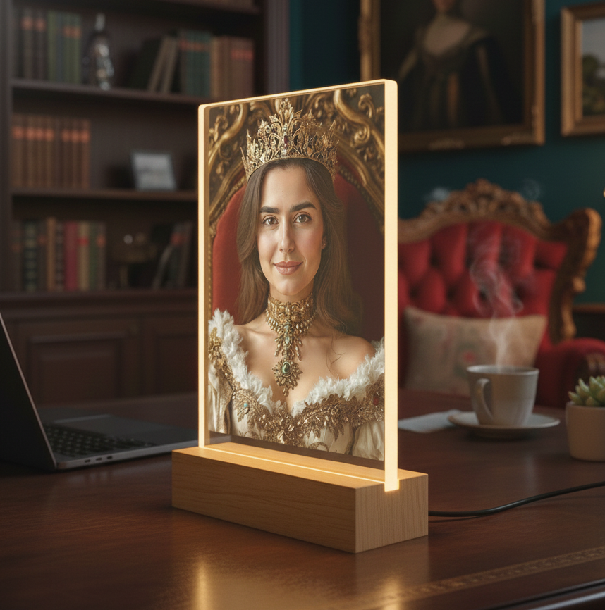elegancki portret kobiety na tronie prezent premium