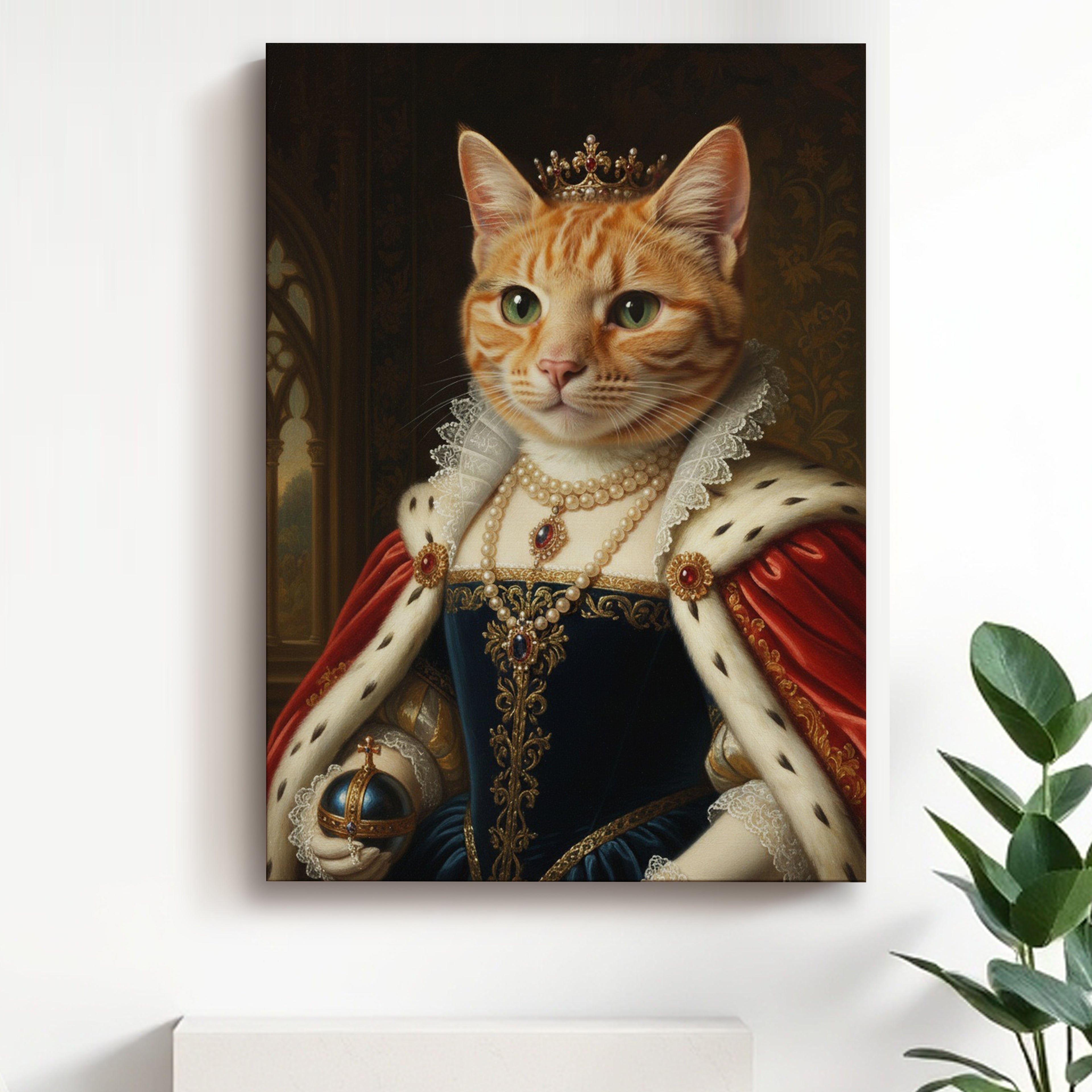 Królewski portret Twojego Kota - Wydruk