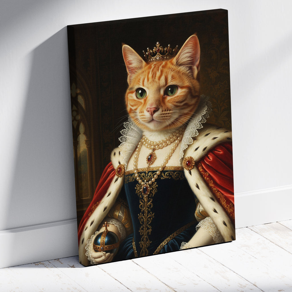 Królewski portret Twojego Kota - Wydruk