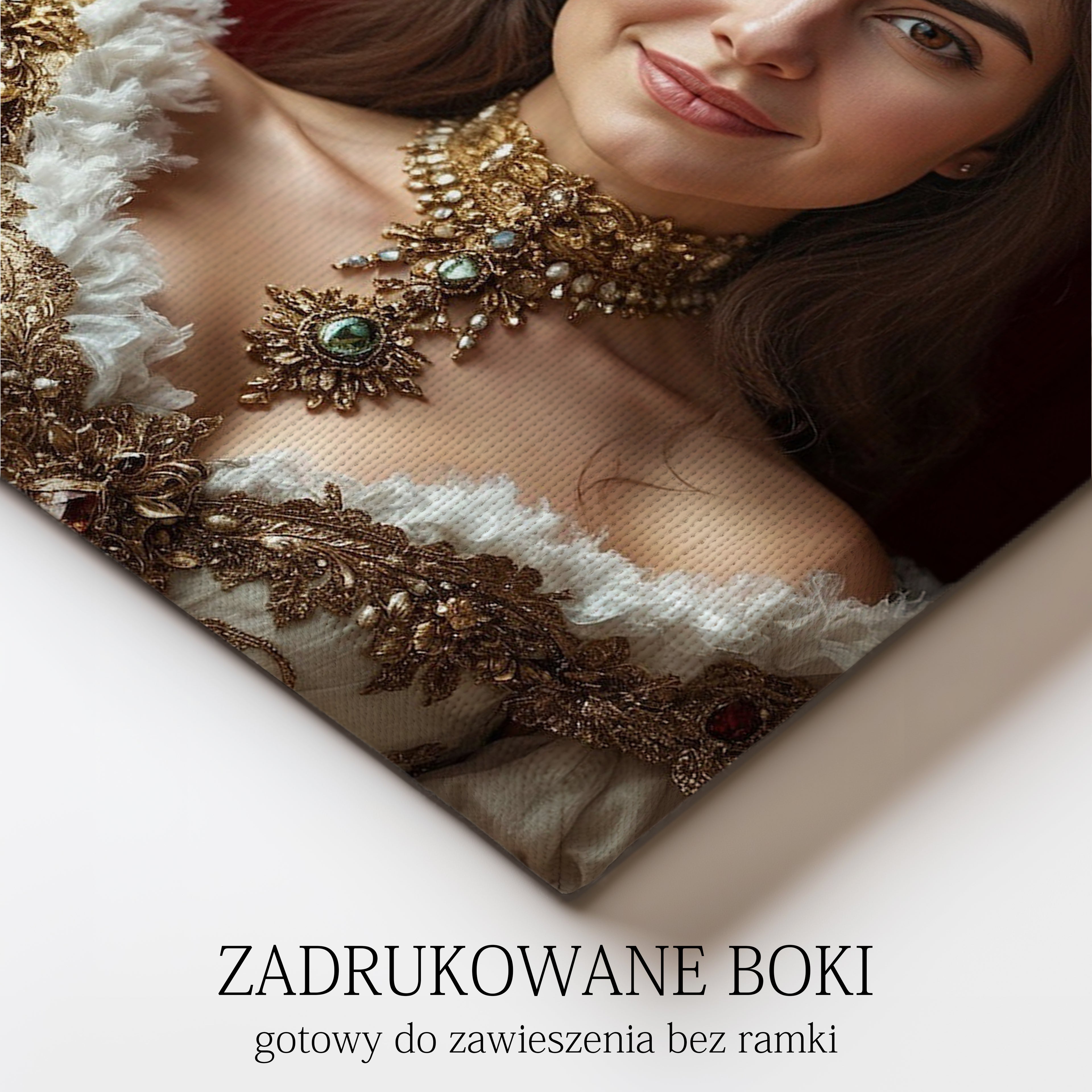 Portret królowej - obraz na płótnie z Twojego zdjęcia