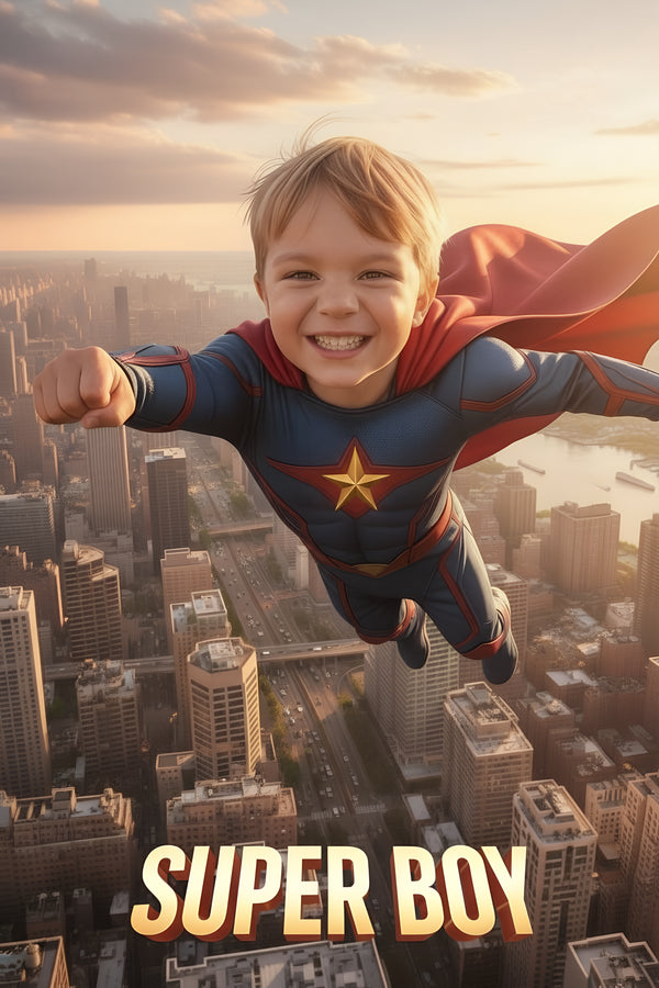 Superbohater, prezent dla chłopca - obraz ze zdjęcia